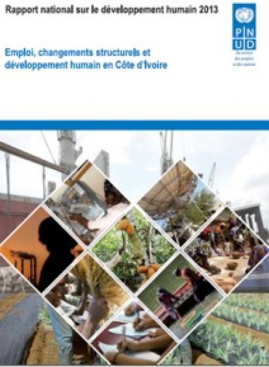 Publication report cover: Employment, Structural Changes and Human Development in Côte d'Ivoire