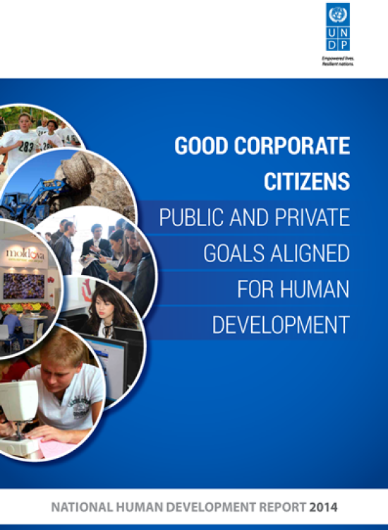 Publication report cover: Moldova Human Development Report 2014