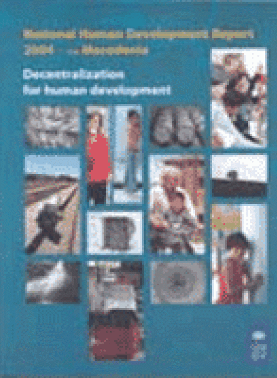 Publication report cover: National Human Development Report 2004-FYR Macedonia