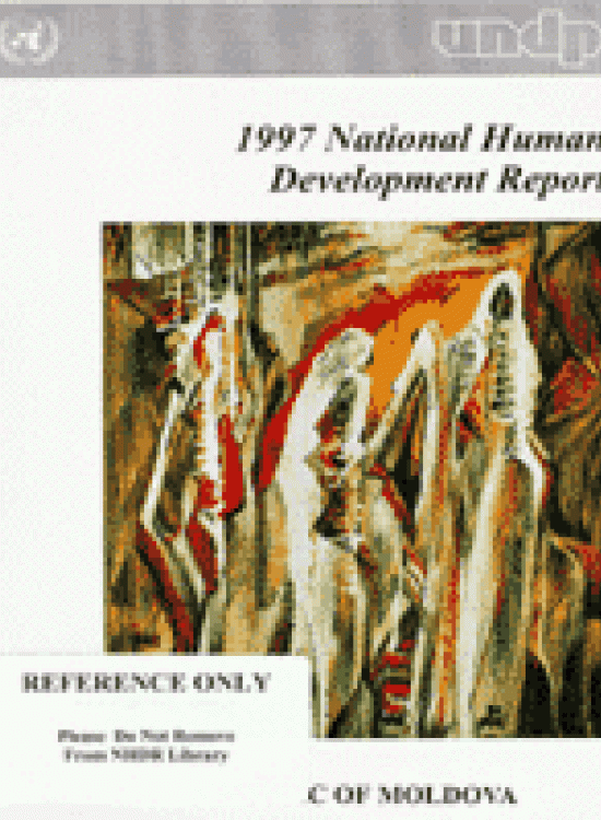 Publication report cover: General Human Development Report Moldova - 1997