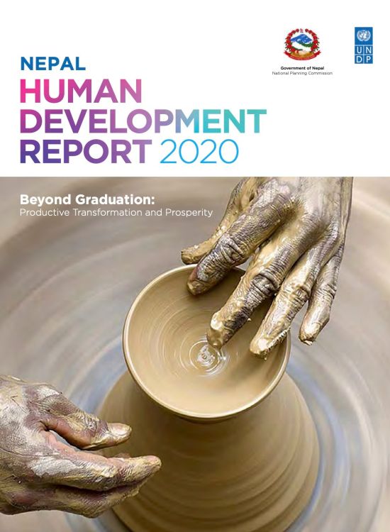 Publication report cover: National Human Development Report 2020: Nepal