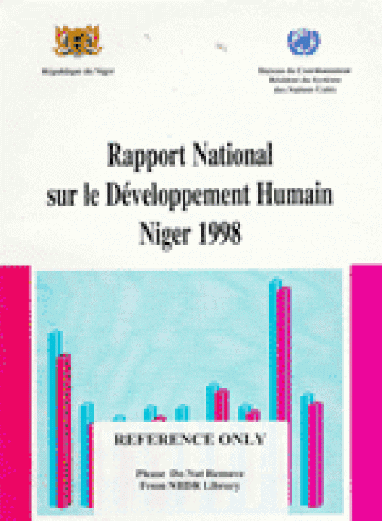 Publication report cover: Gender and Development Niger 1998