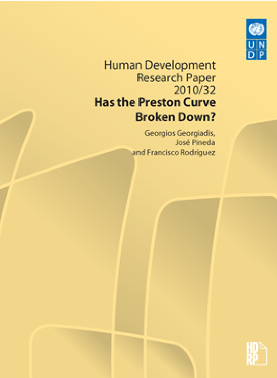Publication report cover: Has the Preston Curve Broken Down?