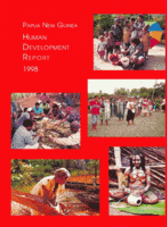 Publication report cover: General Human Development Report Papua New Guinea 1998
