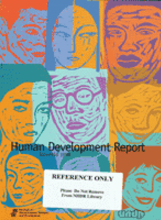 Publication report cover: General Human Development Report of Slovenia 1998