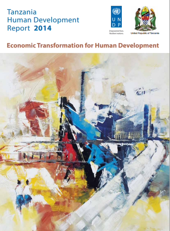 Publication report cover: Tanzania Human Development Report 2014