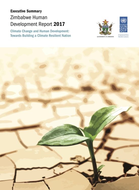 Publication report cover: National Human Development Report 2017: Zimbabwe
