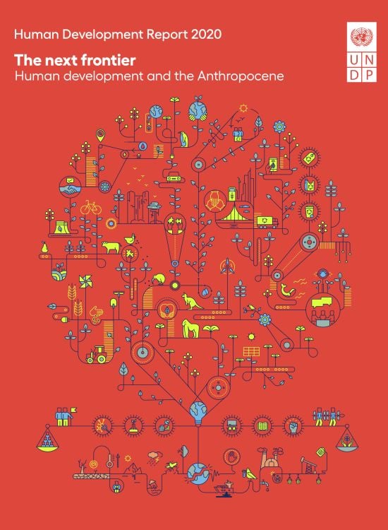 Publication report cover: Human Development Report 2020